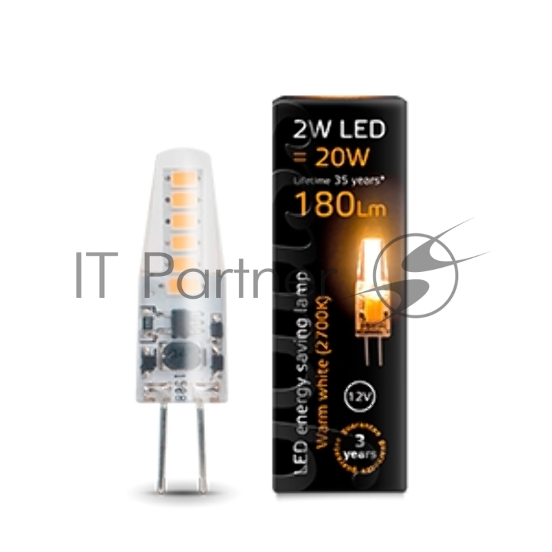 Лампа светодиодная GAUSS 207707102 LED G4 12V 2W 2700K