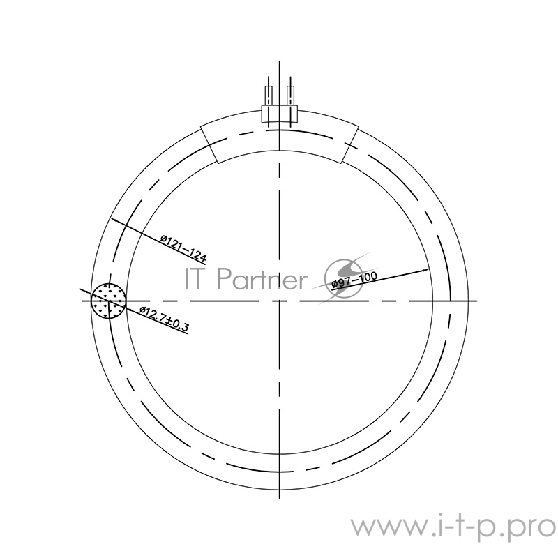 Лампа REXANT кольцевая люминесцентная, 12 Вт