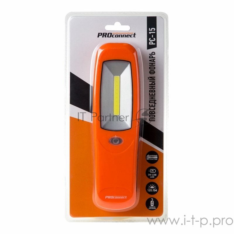 Повседневный фонарь pc-15 с магнитом и подвесом PROconnect