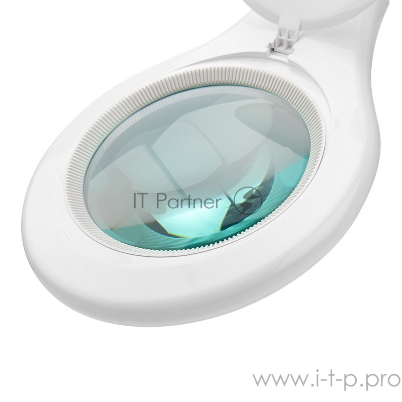 Лупа на струбцине REXANT, круглая, 5D, с подсветкой 56 SMD LED, белая