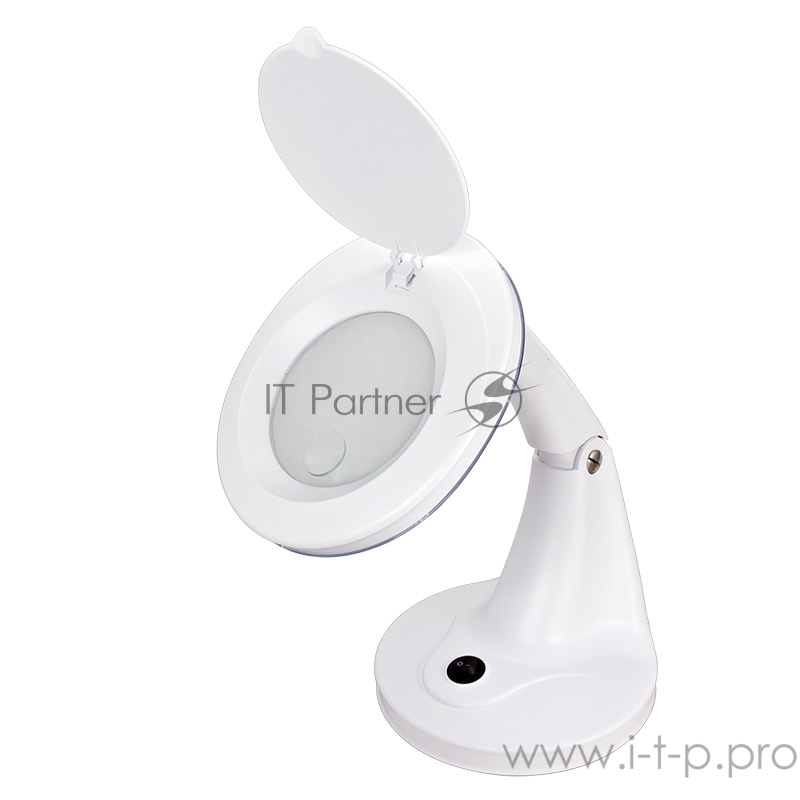 Лупа настольная 3D+12D REXANT с подсветкой 48 LED, белая