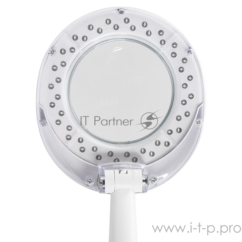 Лупа настольная 3D+12D REXANT с подсветкой 48 LED, белая