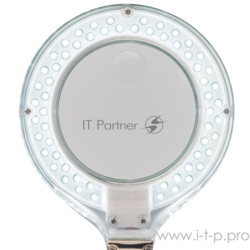 Лупа настольная 3D+12D REXANT с подсветкой 60 LED, белая