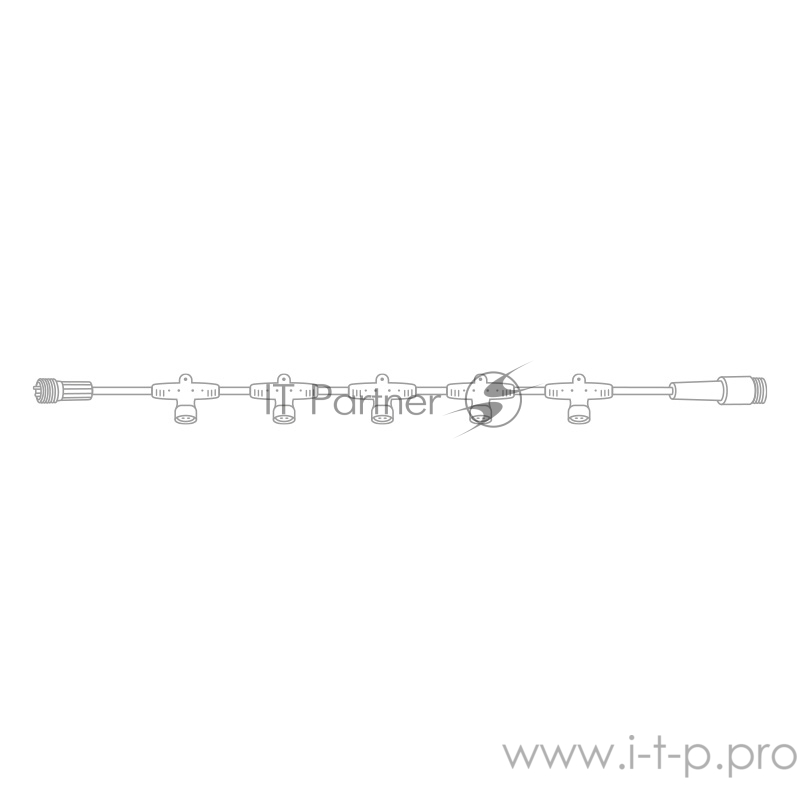 Разветвитель - шина для уличных гирлянд Professional (1 вход, 5 выходов) белый ПВХ