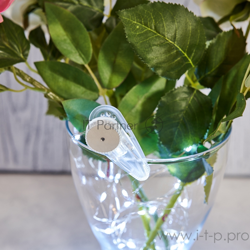 Гирлянда «Роса» с прищепкой 3 м, 30 LED, белое свечение, 2хCR2032 в комплекте NEON-NIGHT