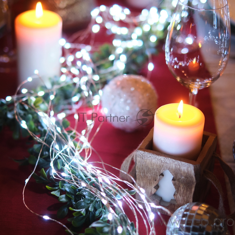 Гирлянда «Роса» с трансформатором, 20 м, 200 LED, белое свечение NEON-NIGHT