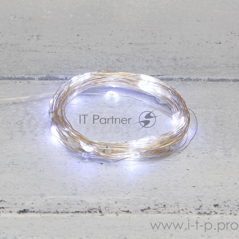 Гирлянда «Роса» 10 м, 100 LED, USB, белое свечение NEON-NIGHT