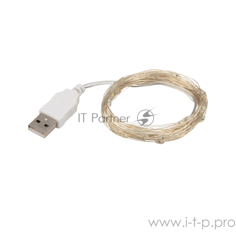 Гирлянда «Роса» 10 м, 100 LED, USB, белое свечение NEON-NIGHT