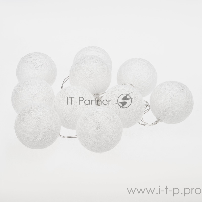 Тайские фонарики «Пломбир» 1.5 м, 10 LED, прозрачный ПВХ, цвет свечения теплый белый, 2 х АА (батарейки не в комплекте) NEON-NIGHT