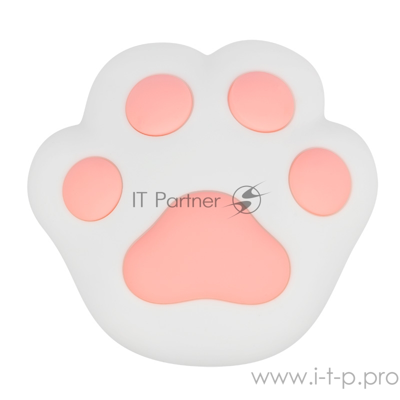 Силиконовый ночник «Кошачья лапа» розовый, NEON-NIGHT