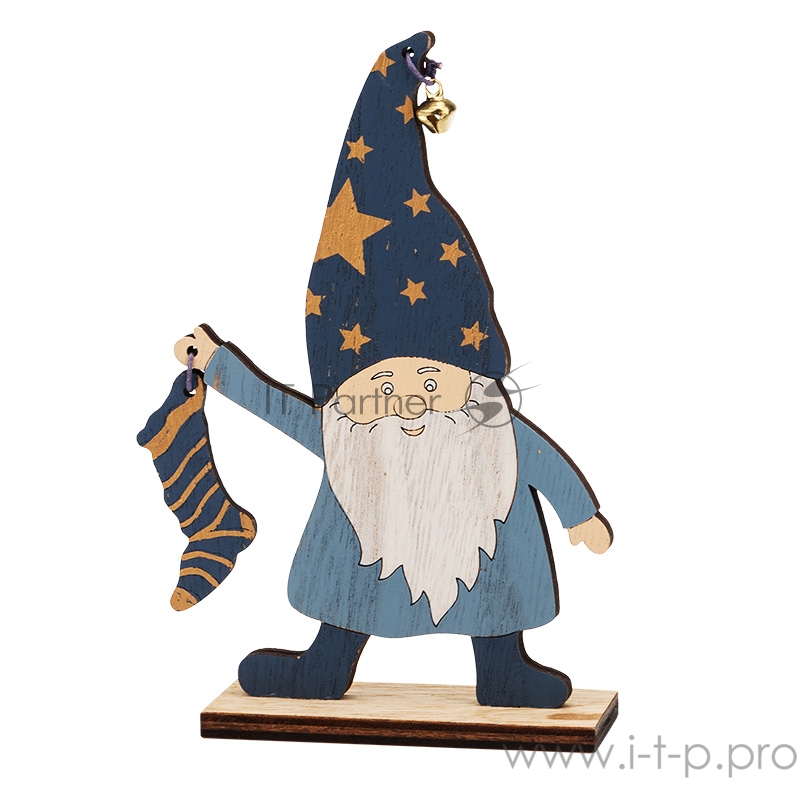 Деревянная фигурка «Гном с носком» 15х4х17 см NEON-NIGHT