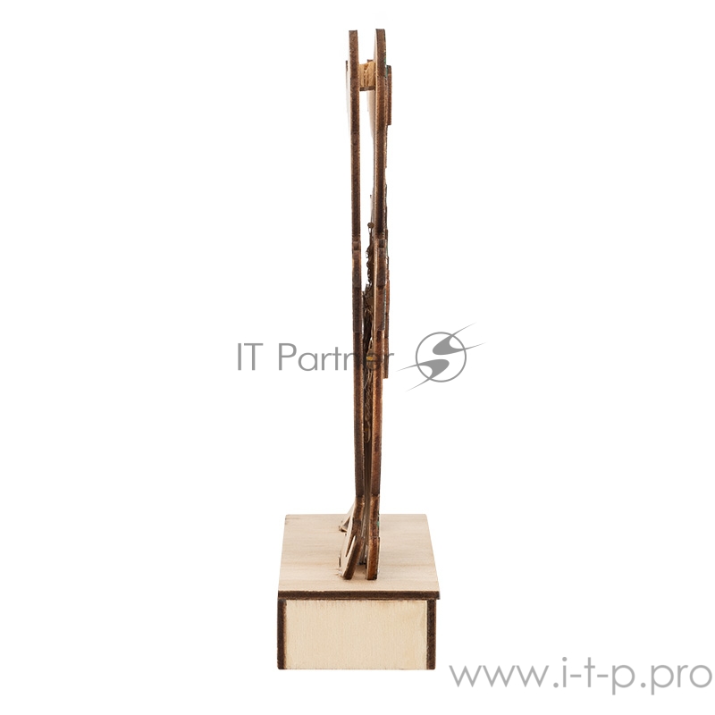 Деревянная фигурка с подсветкой «Снеговик» 18 см NEON-NIGHT