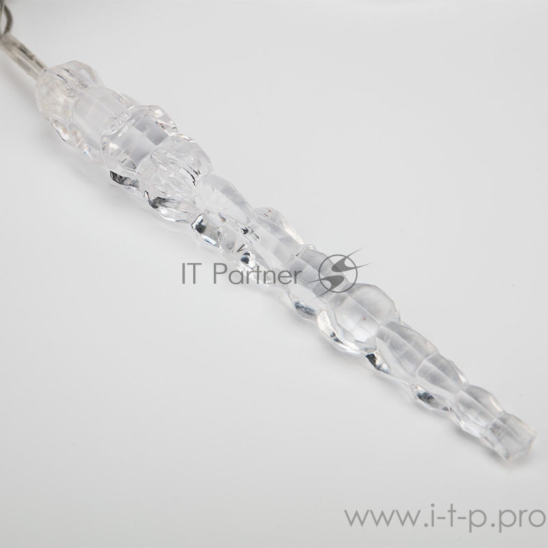 Гирлянда «Сосульки» 1,5х0,25 м, прозрачный провод, белый цвет свечения NEON-NIGHT