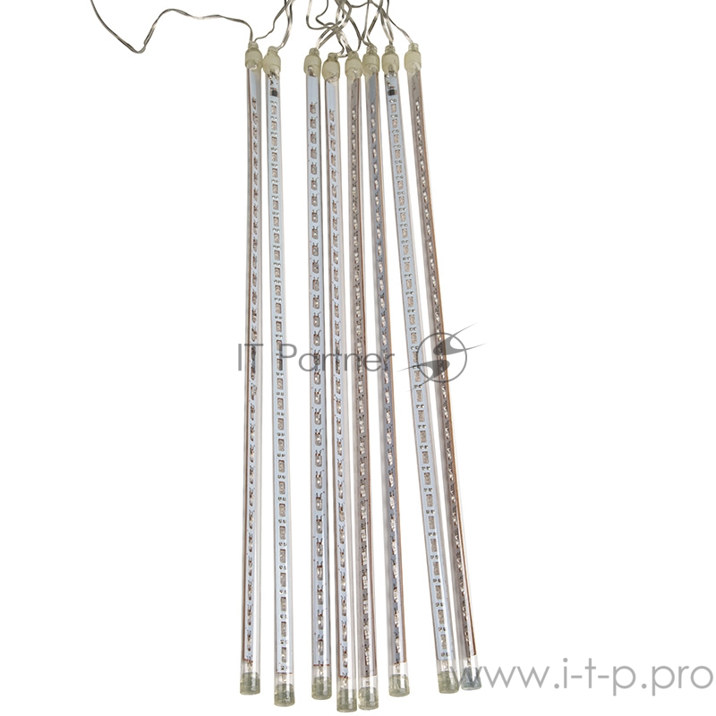 Гирлянда Тающие сосульки светодиодная, 8шт х 50см, шаг 50см, 230 В (с трансформатором) белые светодиоды