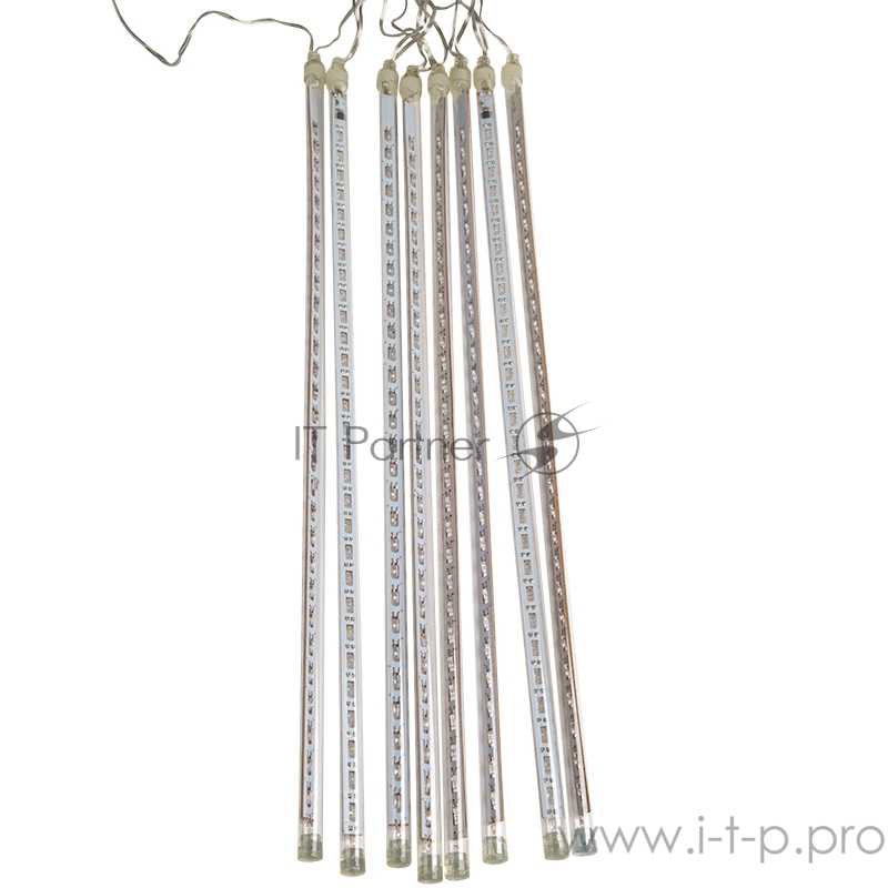 Гирлянда Тающие сосульки светодиодная, 8шт х 50см, шаг 50см, 230 В (с трансформатором) белые светодиоды