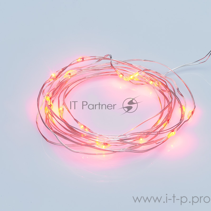 Гирлянда «Роса» 2 м, 20 диодов, цвет красный