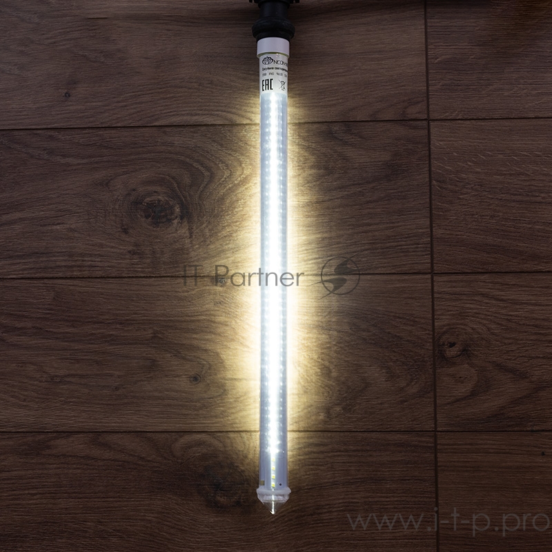 Сосулька светодиодная 50 см, 230 В, e27, двухсторонняя, 48х2 диодов, цвет диодов белый