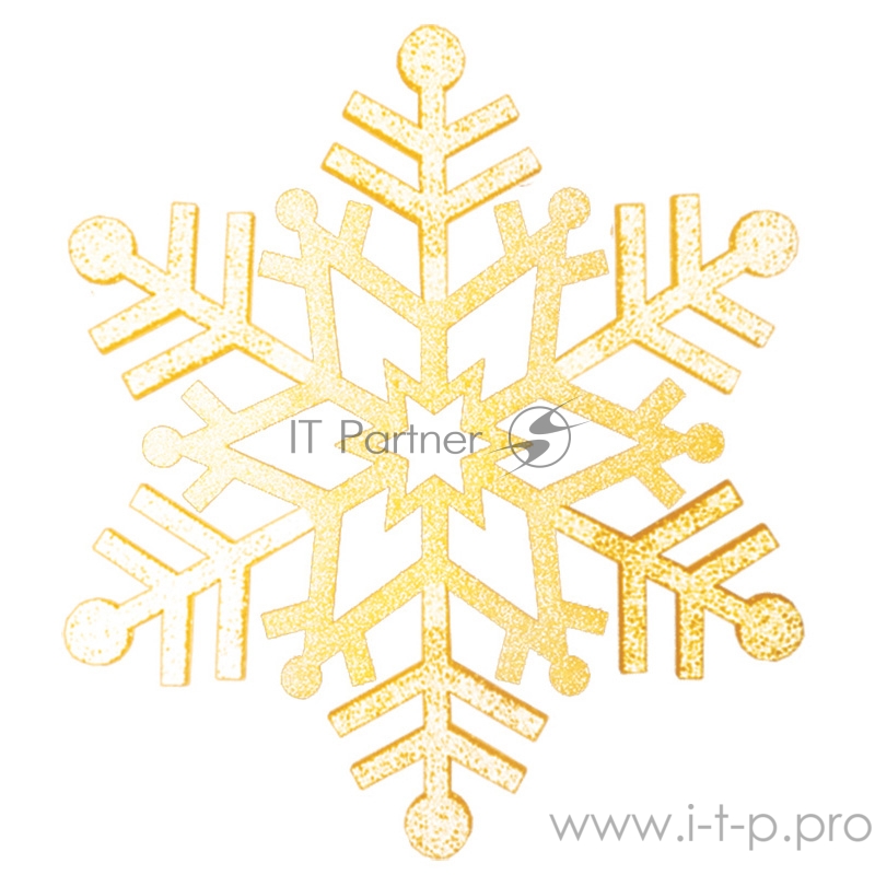 Елочная фигура Снежинка резная, 81 см, цвет золотой