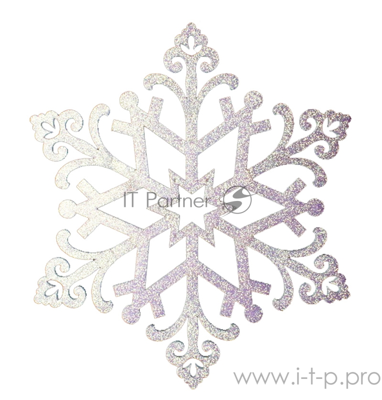 Елочная фигура Снежинка Снегурочка, 81 см, цвет белый