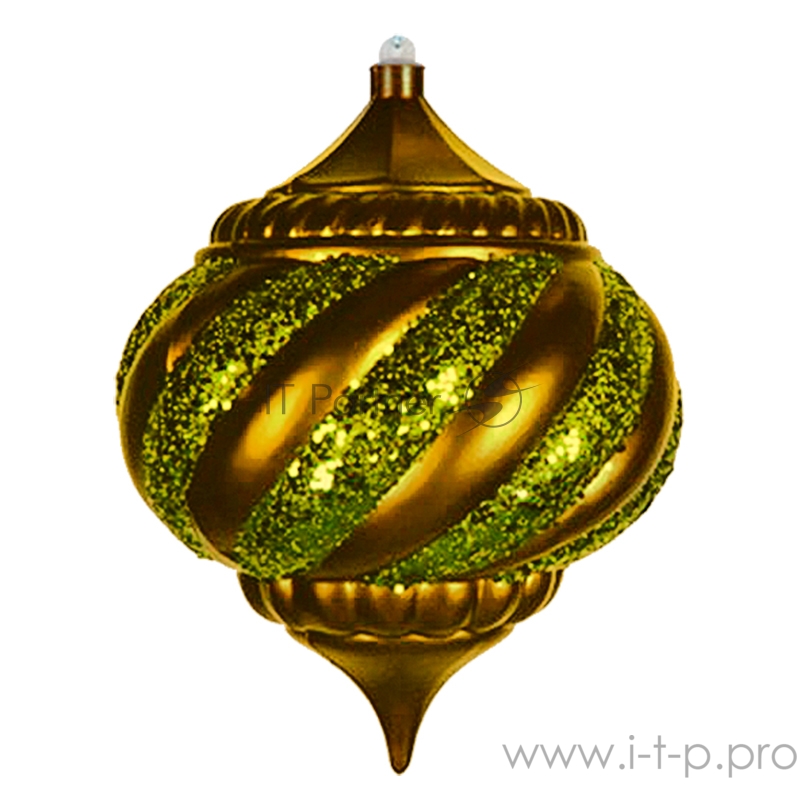 Елочная фигура Лампа, 25 см, цвет золотой