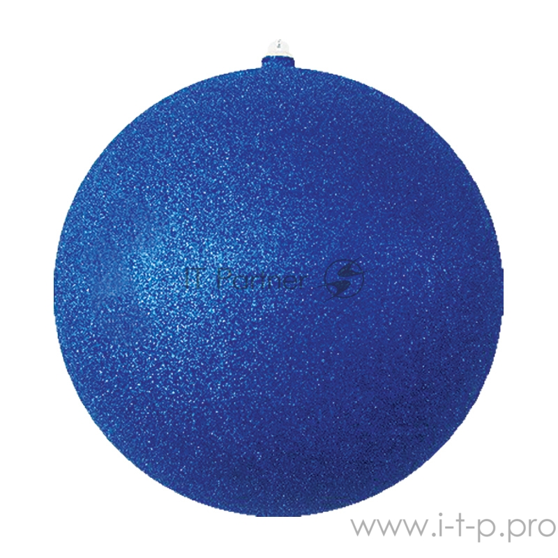 Елочная фигура Шар с блестками, 30 см, цвет синий