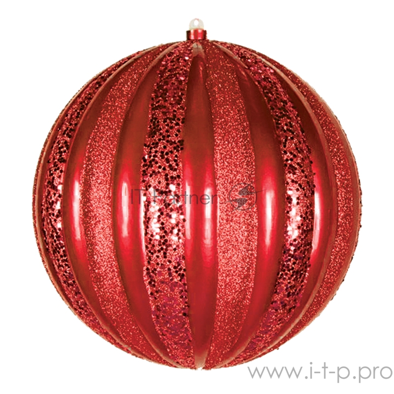 Елочная фигура Арбуз, 25 см, цвет красный