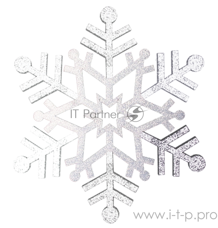 Елочная фигура Снежинка резная, 81 см, цвет серебряный