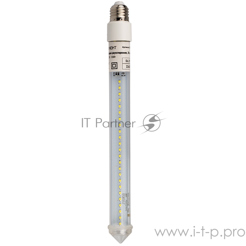 Сосулька светодиодная 30 см, 230 В, e27, двухсторонняя, 24х2 диодов, цвет диодов белый