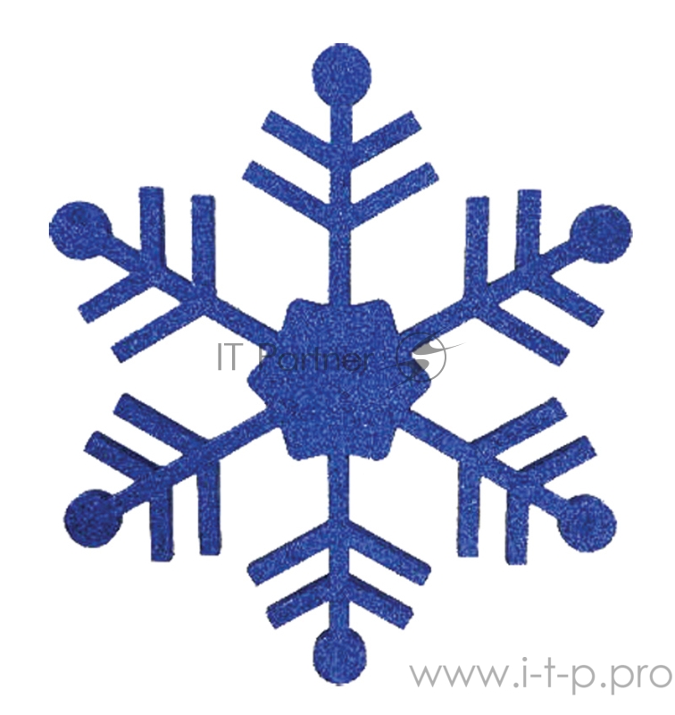 Елочная фигура Снежинка классическая, 66 см, цвет синий