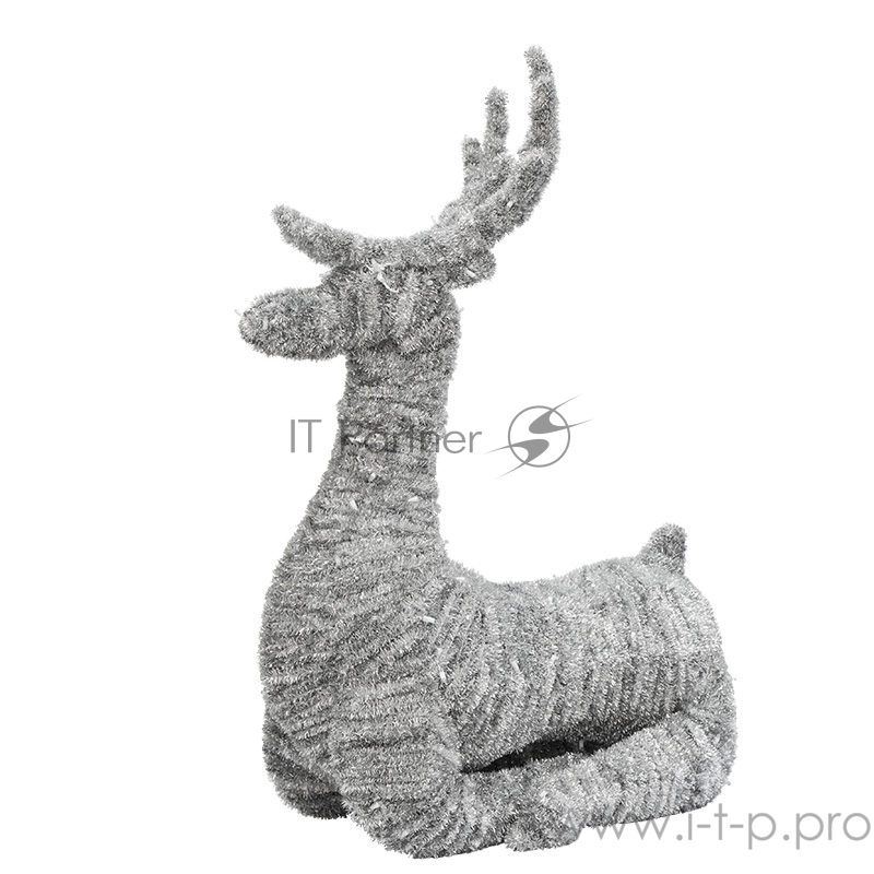 Фигура объемная пушистая Олень Лежачий