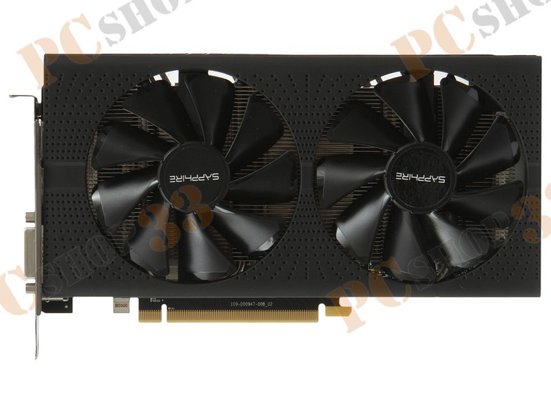 Видеокарта Sapphire Radeon RX 570 Pulse OC W/BP (UEFI) 4ГБ 11266-04 (Radeon RX 570, DDR5, DVI, 2xHDMI, 2xDP) (PCI-E)