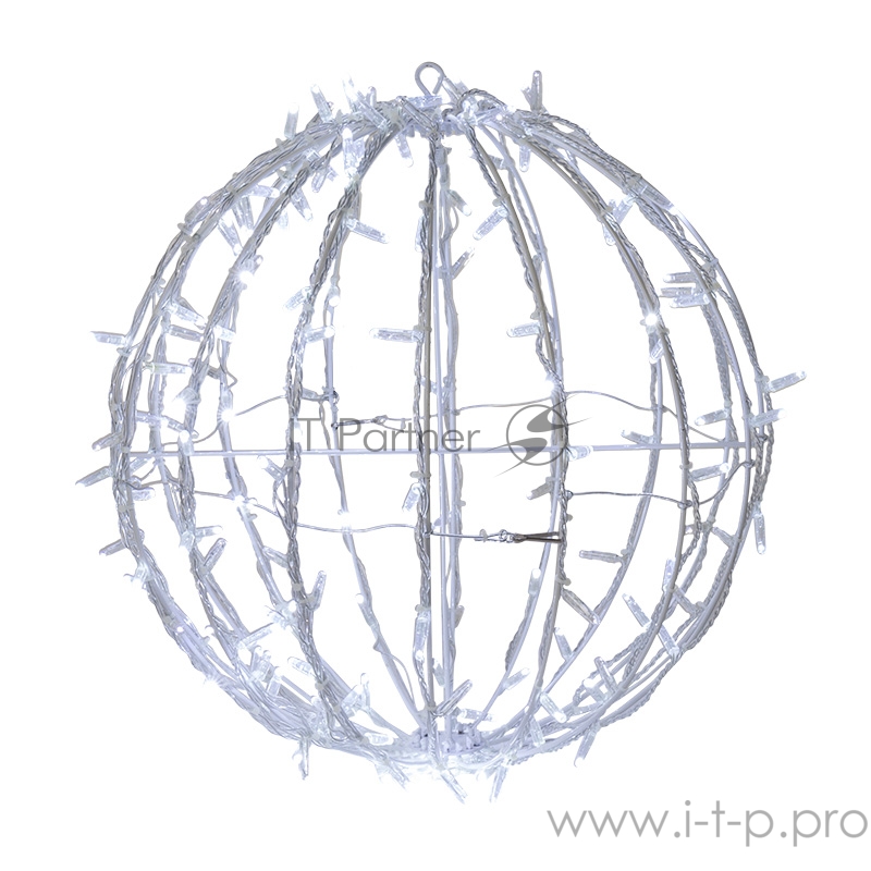Шар светодиодный 230V, диаметр 30 см, 120 светодиодов, эффект мерцания, цвет белый NEON-NIGHT