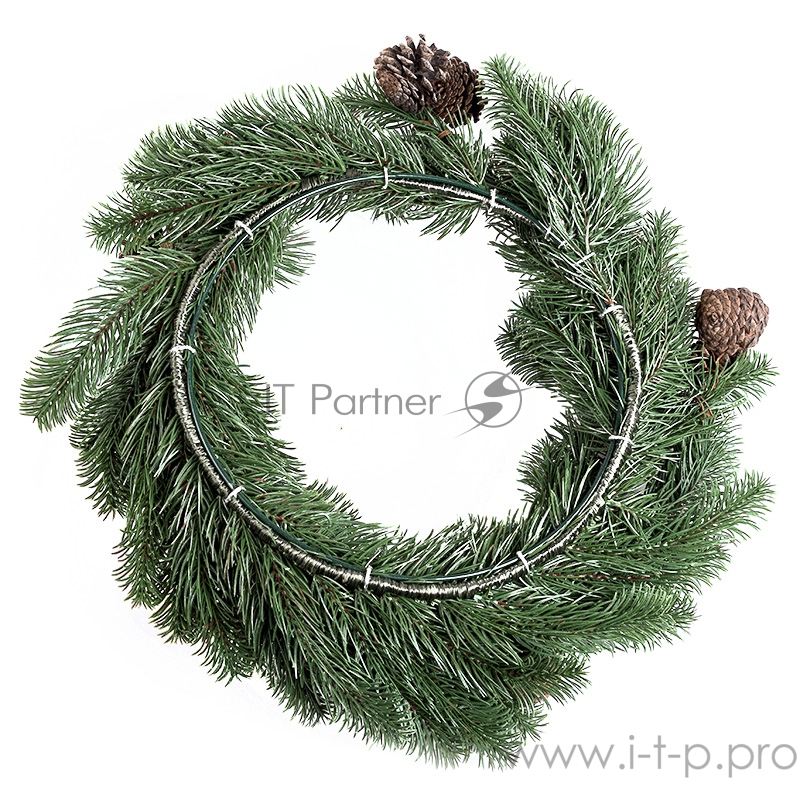 Еловый венок с шишками NEON-NIGHT Ø 45см, Литой