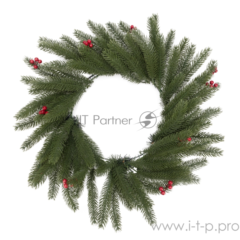 Еловый венок с ягодами NEON-NIGHT Ø 45 см, литой