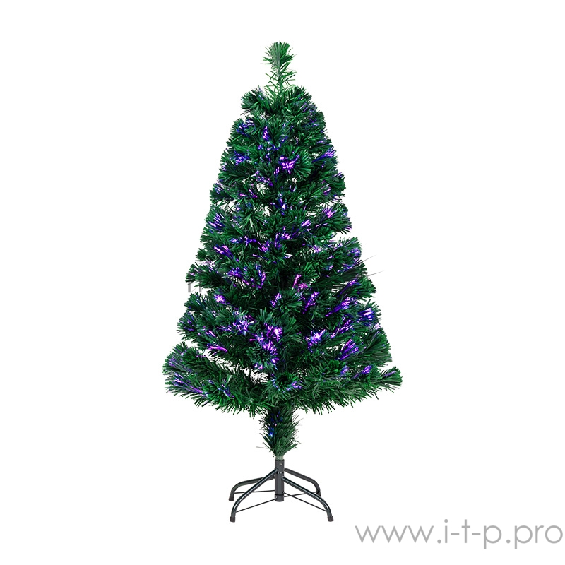 Новогодняя Ель фибро-оптика 120 см, 125 веток, без декоративных украшений