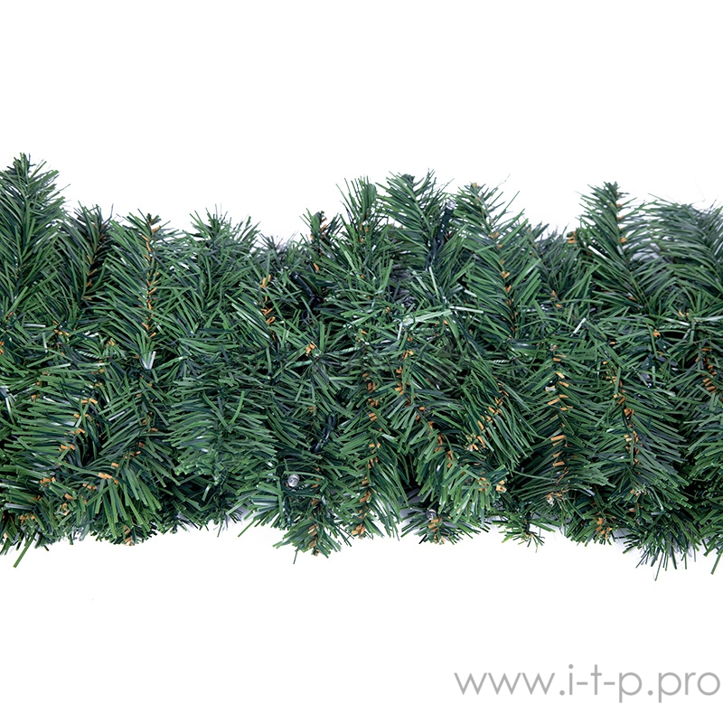 Еловый шлейф искусственный 2,7 м Теплое белое свечение 80 LED