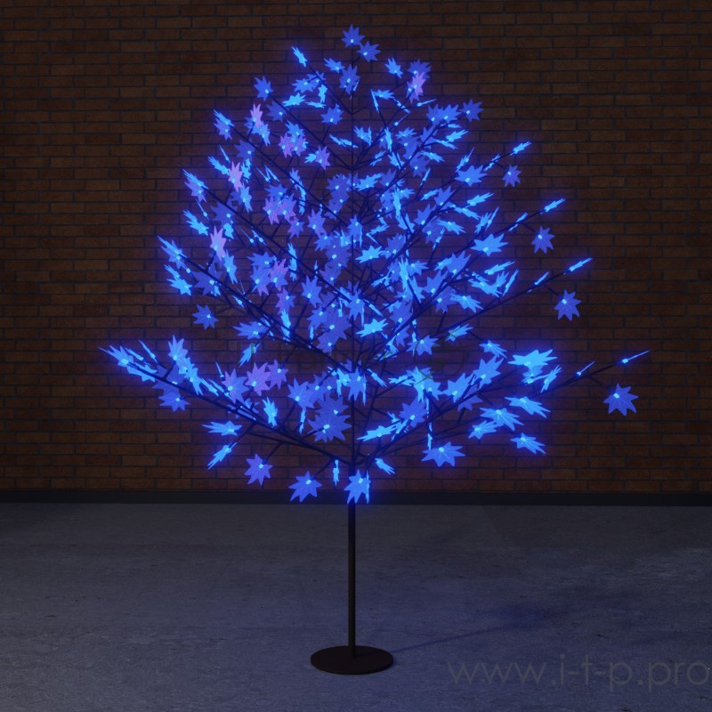 Светодиодное дерево Клён, высота 2,1м, диаметр кроны 1,8м, синие светодиоды, IP 65, понижающий трансформатор в комплекте, NEON-NIGHT