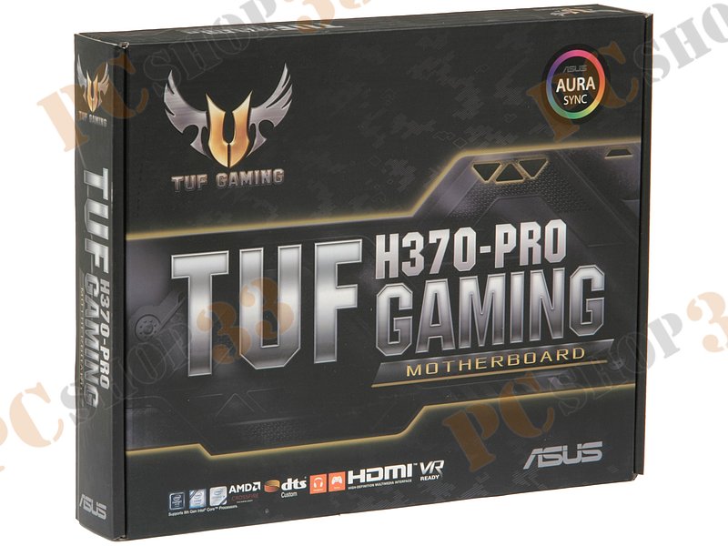 Мат. плата Socket1151 ASUS TUF H370-PRO GAMING (iH370, 4xDDR4, M.2, SATA III, RAID, 2xPCI-E, D-Sub, HDMI, DP, 1Гбит LAN, USB3.1, ATX)