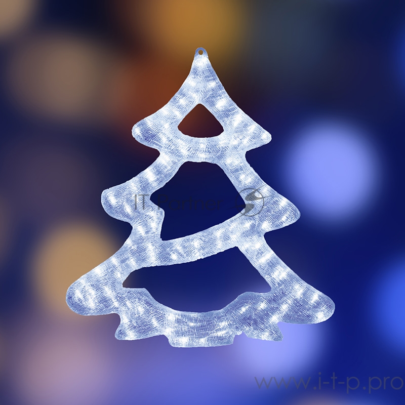 Акриловая светодиодная фигура Елочка, 62X56X2.5см, 84 светодиода, IP44 понижающий трансформатор в комплекте, NEON-NIGHT