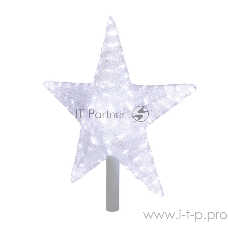 Акриловая светодиодная фигура Звезда 54 см (c трубой 80 см), 240 светодиодов, белая, NEON-NIGHT