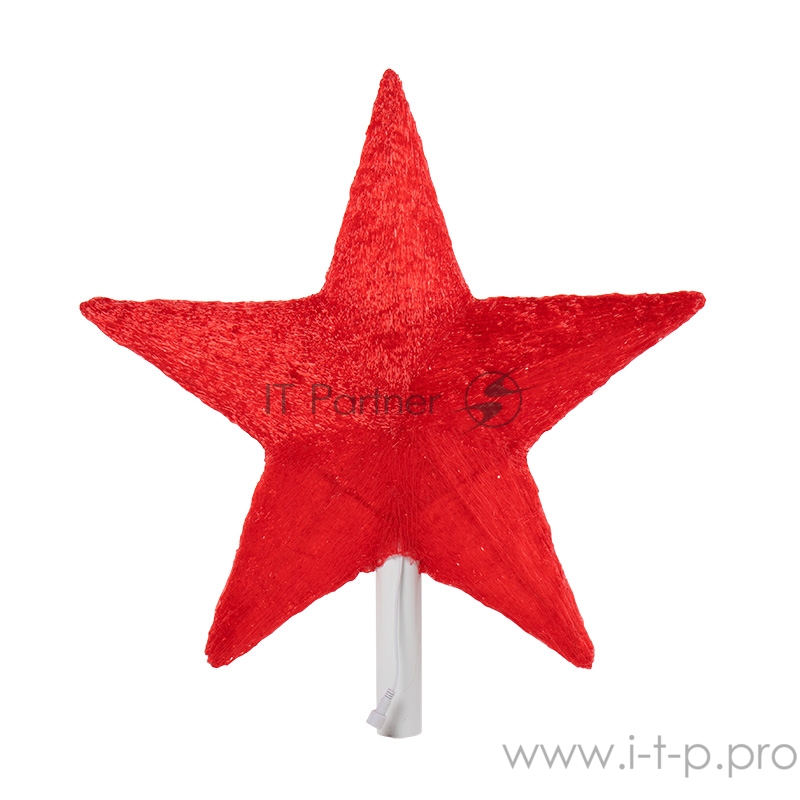 Акриловая светодиодная фигура Звезда 54 см (c трубой 80 см), 240 светодиодов, красная, NEON-NIGHT