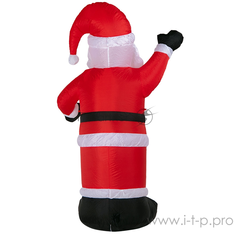 3D фигура надувная Дед Мороз приветствует, размер 180 см, внутренняя подсветка 5 LED, компрессор с адаптером 12В, IP 65 NEON-NIGHT