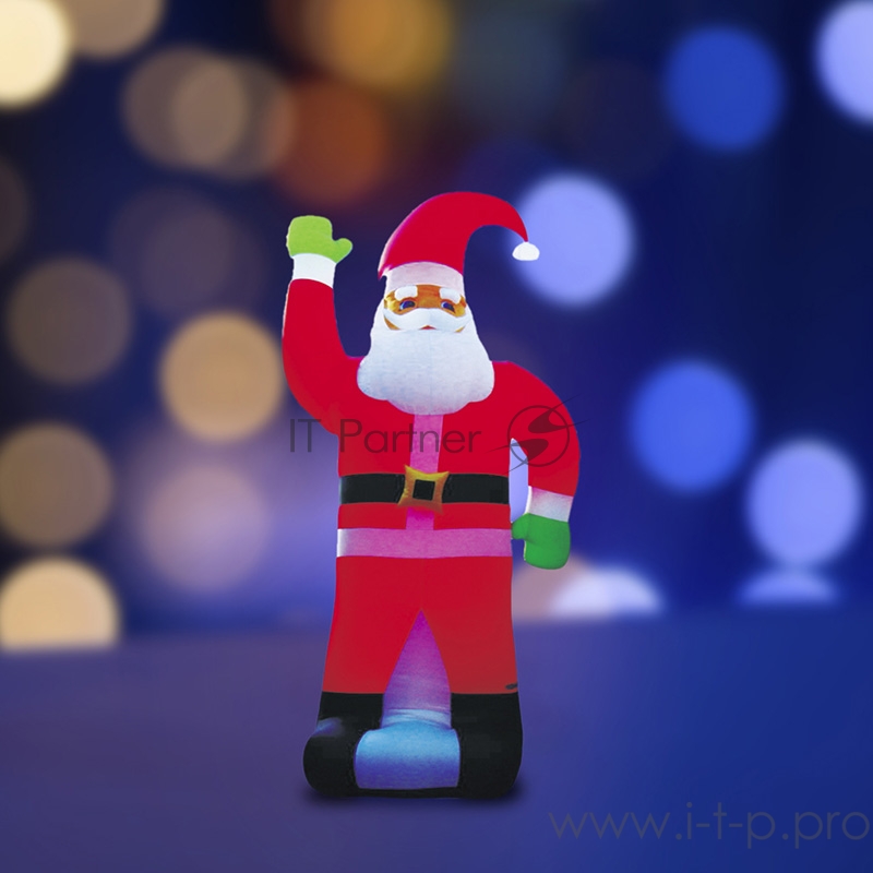 3D фигура надувная Дед Мороз, размер 600 см, компрессор 160 Вт с адаптером 12В, IP65 NEON-NIGHT