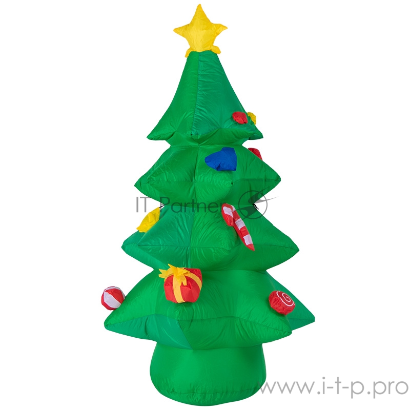 3D фигура надувная Ель праздничная, размер 120 см, внутренняя подсветка 3 LED, компрессор с адаптером 12В, IP 65 NEON-NIGHT