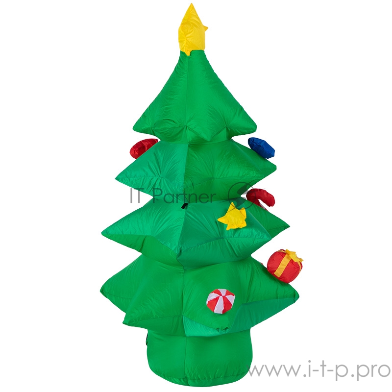 3D фигура надувная Ель праздничная, размер 120 см, внутренняя подсветка 3 LED, компрессор с адаптером 12В, IP 65 NEON-NIGHT