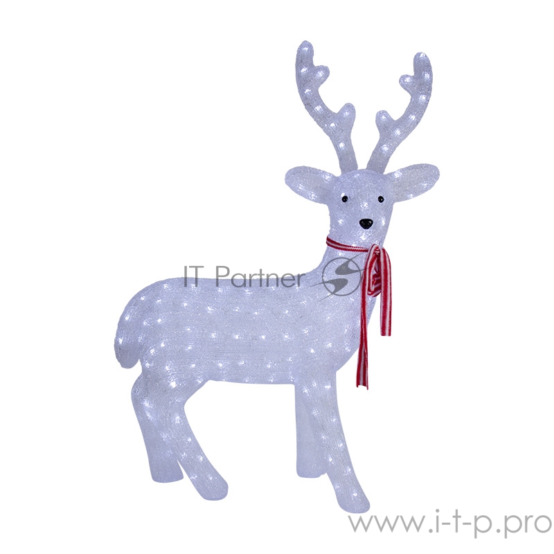 Акриловая светодиодная фигура Северный олень 95х69х30 см, 420 светодиодов, IP65 понижающий трансформатор в комплекте, NEON-NIGHT