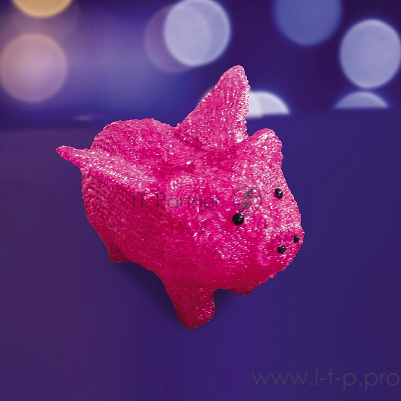 Акриловая светодиодная фигура Поросенок с крылышками 34х16х24 см, 112 светодиодов, IP65 понижающий трансформатор в комплекте, NEON-NIGHT