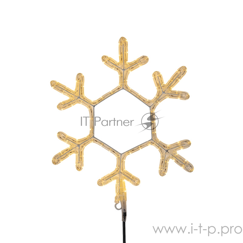 Фигура Снежинка, цвет ТЕПЛЫЙ БЕЛЫЙ, размер 30х28см