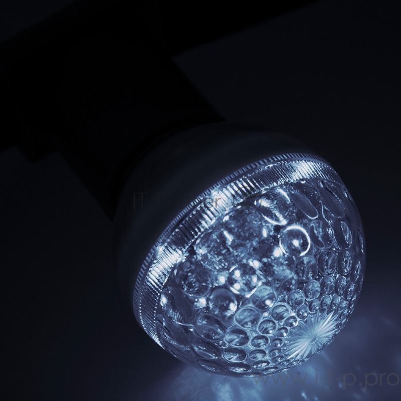 LED Лампа строб вместе с патроном для белт-лайта Ø50мм белая