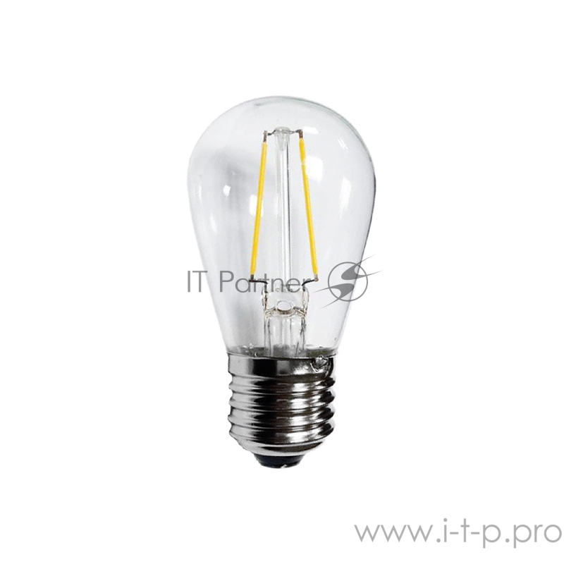 Ретро лампа Filament ST45 E27, 2W, 230В Теплая белая 3000K